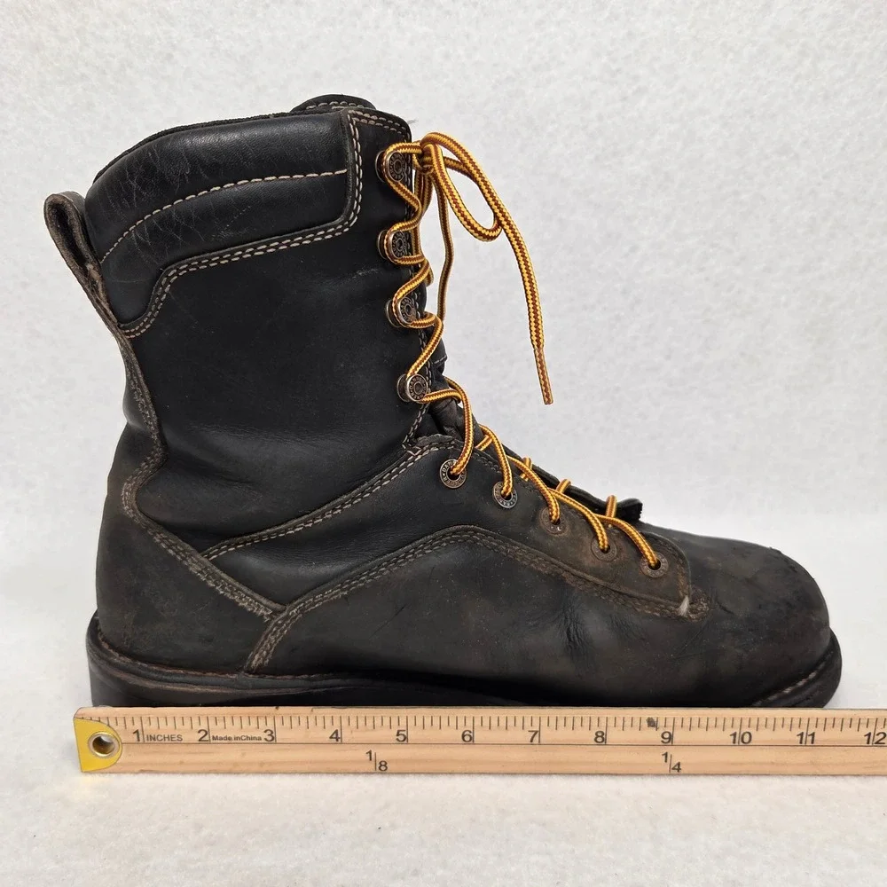 Danner Quarry USA Work Boots Mens 11.5 EE Black Leather Alloy Toe Gore-Tex 17311